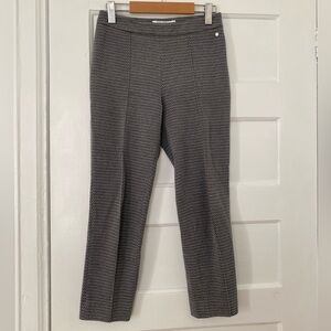 Max Mara knit cotton blend cropped straight leg trousers
